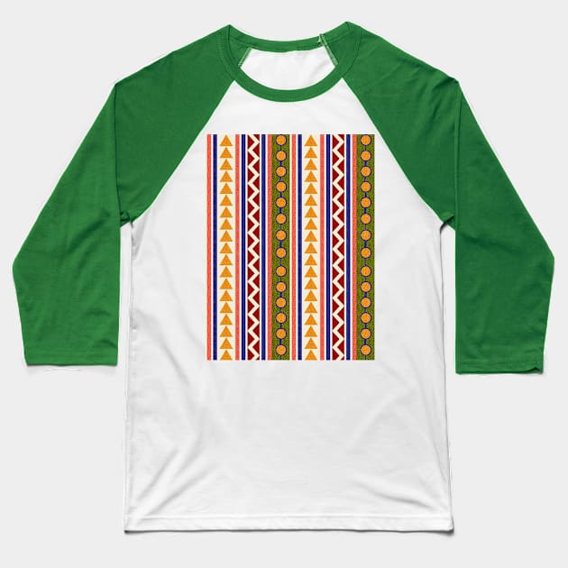 Background. Aztec Pattern Baseball T-Shirt by RiverPhildon